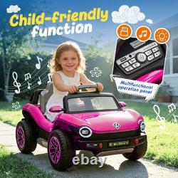 12V Kids Ride On Car Licensed Volkswagen Beetle Electric Vehicle Toy with Remote