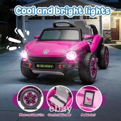 12V Kids Ride On Car Licensed Volkswagen Beetle Electric Vehicle Toy with Remote