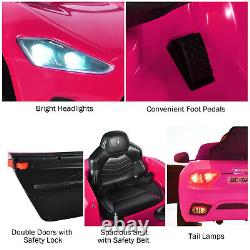 12V Kids Ride On Car Maserati GranCabrio Licensed with Remote Control& Lights Pink