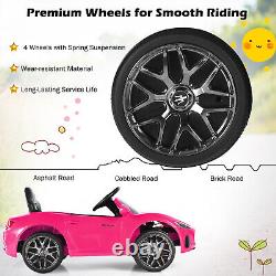 12V Kids Ride On Car Maserati GranCabrio Licensed with Remote Control& Lights Pink
