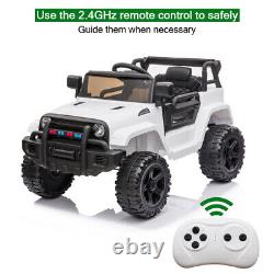12V Kids Ride On Car Power Electric Jeep Toy Vehicle 2.4G Remote Control 3 Speed