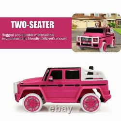 12V Kids Ride On Car SUV Cop Police Vehicle Toy With Remote Control Pink Tobbi