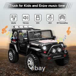 12V Kids Ride On Car Toy Jeep 2 Seater Electric Vehicle Truck with Remote Control