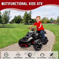 12V Kids Ride On Electric Car Toy 3 Wheeler ATV 66 LBS Car Vehicle Led Lights US