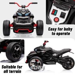 12V Kids Ride On Electric Car Toy 3 Wheeler ATV 66 LBS Car Vehicle Led Lights US