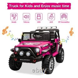 12V Kids Ride On Electric Car Truck Jeep 2 Seater Vehicle Toy withRemote Control