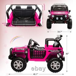 12V Kids Ride On Electric Car Truck Jeep 2 Seater Vehicle Toy withRemote Control