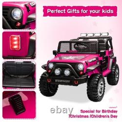 12V Kids Ride On Electric Car Truck Jeep 2 Seater Vehicle Toy withRemote Control