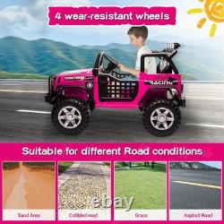 12V Kids Ride On Electric Car Truck Jeep 2 Seater Vehicle Toy withRemote Control