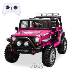 12V Kids Ride On Electric Car Truck Jeep 2 Seater Vehicle Toy withRemote Control