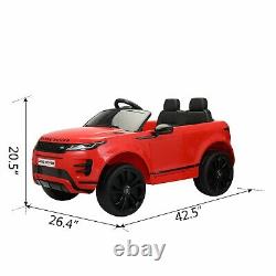 12V Kids Ride On Licensed Land Rover Car Electric Toy Vehicle 2-Door Open Red