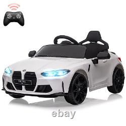 12V Kids Ride On Toy Car Licensed BMWM4 Electric Vehicle Remote Control Car Toy