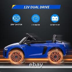12V Kids Ride On Toy Car, Licensed by Audi Toy Car with Remote Electric Vehicle
