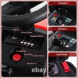 12V Kids Ride On Tractor Car with Trailer Electric Vehicle Toy with Remote Control