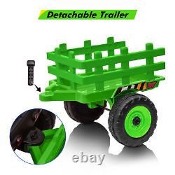 12V Kids Ride-On Tractor Vehicle Car Electric Battery-Powered with Trailer MP3