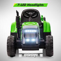 12V Kids Ride-On Tractor Vehicle Car Electric Battery-Powered with Trailer MP3