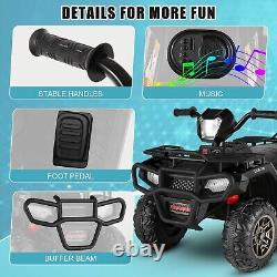 12V Kids Ride-On Truck Car Electric Vehicle ATV 4-Wheeler Quad Car Toy MP3 Gift