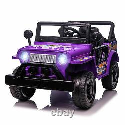 12V Kids Ride On Truck Car Power Wheel withLED Lights Horn Electric Vehicle Toy US