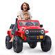 12v Kids Ride On Truck Car Toy Remote Control With Parent Seat Vehicle Led Music