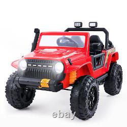 12V Kids Ride On Truck Car Toy Remote Control with Parent Seat Vehicle LED Music