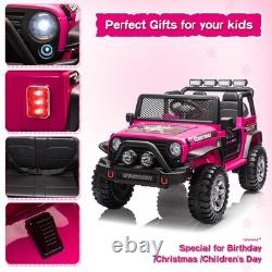 12V Kids Ride On Truck Electric Vehicle Car Toy 2 Seater Jeep with Remote Control