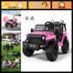 12v Kids Ride-on Truck Electric Vehicle Remote Control, 2 Speeds, Led Lights