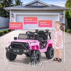 12V Kids Ride-On Truck Electric Vehicle Remote Control, 2 Speeds, LED Lights