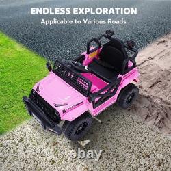 12V Kids Ride-On Truck Electric Vehicle Remote Control, 2 Speeds, LED Lights