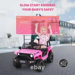 12V Kids Ride-On Truck Electric Vehicle Remote Control, 2 Speeds, LED Lights