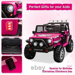 12V Kids Ride On Truck Jeep Electric Vehicle Toy Car withRemote Control Xmas Gift