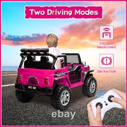 12V Kids Ride On Truck Jeep Electric Vehicle Toy Car withRemote Control Xmas Gift