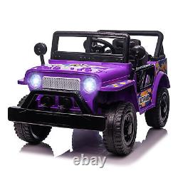 12V Kids Ride On Wheel Truck Car Power With LED Lights Horn Electric Vehicle Toy