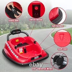 12V Kids Ride on Bumper Car 360° Spinning Electric Vehicle Toy withRemote Control