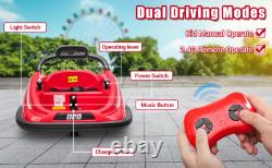 12V Kids Ride on Bumper Car 360° Spinning Electric Vehicle Toy withRemote Control
