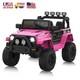 12v Kids Ride On Car Truck 2 Seater Electric Vehicle Toy With Remote & Light Rose