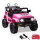 12v Kids Ride On Jeep Electric 2-seater Truck Car Vehicle Toy 2-way Control Mp3