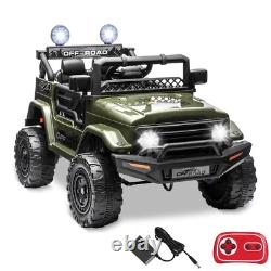 12V Kids Ride on Jeep Truck Car 2-Seater Electric Vehicle Toy 2-Way Control MP3
