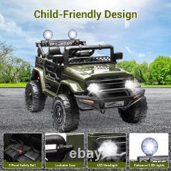 12V Kids Ride on Jeep Truck Car 2-Seater Electric Vehicle Toy 2-Way Control MP3