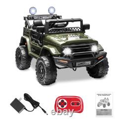 12V Kids Ride on Jeep Truck Car 2-Seater Electric Vehicle Toy 2-Way Control MP3