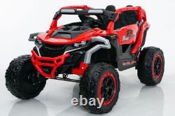 12V Kids Truck Car Electric Car Vehicles withRemote Control, 2 Seater & Flashlights