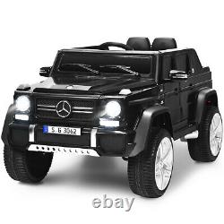 12V Licensed Mercedes-Benz Kids Ride On Car RC Motorized Vehicles withRemote Black