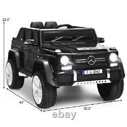 12V Licensed Mercedes-Benz Kids Ride On Car RC Motorized Vehicles withRemote Black