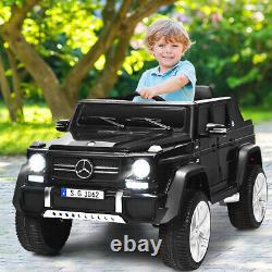 12V Licensed Mercedes-Benz Kids Ride On Car RC Motorized Vehicles withRemote Black