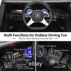 12V Licensed Mercedes-Benz Kids Ride On Car RC Motorized Vehicles withRemote Black