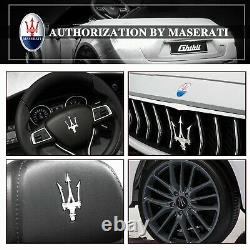 12V Rechargeable Kids Ride On Car Maserati Toy Vehicle Remote Control MP3 White