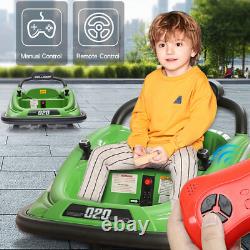 12V Ride On Bumper Car for Kids Toddlers Electric Vehicle Toy with Remote Control