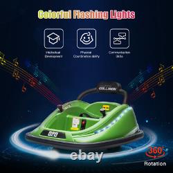 12V Ride On Bumper Car for Kids Toddlers Electric Vehicle Toy with Remote Control
