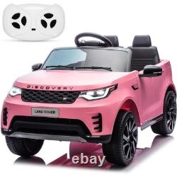 12V Ride On Toy Electric Car for Kids Electric Vehicle with Remote Control Pink