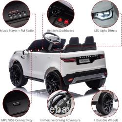 12V Ride On Toy Electric Car for Kids Electric Vehicle with Remote Control White