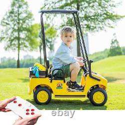 12V Ride On Toy Golf Cart for Kids Electric Car Vehicle with Remote Control LED